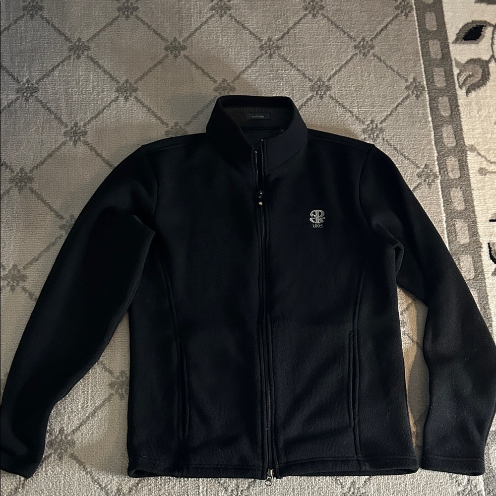 Turtleson Men’s Black Full-Zip Lightweight Fleece Jacket